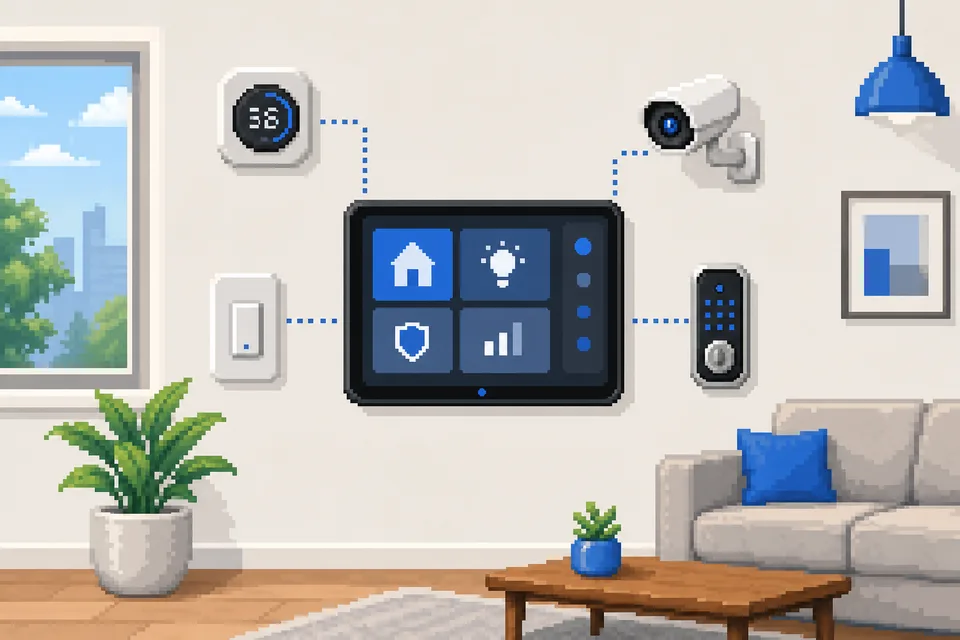 Pixel-Art Smart-Home-Steuerung